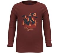 ODLO Active Warm Eco Kids Save Our Winter Bl Top Crew Neck L/s - Bambino - Arancione - Taglia 12/18 mesi- modello 2024