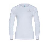 Odlo Active Warm Maglia Termica a Maniche Lunghe Girocollo da Donna | Base layer caldo girocollo, traspirante e antiodore per sci