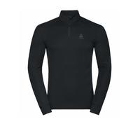 Odlo - Maglia termica a maniche lunghe con zip - BL Top Turtle Neck LS Half Zip Active Warm Eco M Black per Uomo - Taglia L - Nero