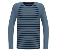 Odlo Active Warm Kids Stripes_159409, Maglietta Bambini e ragazzi, Provincial Blue - Dark Sapphire, 92