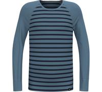 ODLO Active Warm Kids Stripes Bl Top Crew Neck L/s - Bambino - Blu - Taglia 2 anni- modello 2025