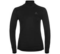 Odlo Active Warm Maglia Termica a Maniche Lunghe con Collo Alto da Donna | Base layer caldo con collo alto, traspirante e antiodore