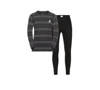 Odlo ACTIVE WARM SET 159449, Bambini e ragazzi, Black - Grey Melange, 104