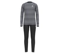 Odlo ACTIVE WARM SET 159449, Bambini e ragazzi, Black - Grey Melange, 80