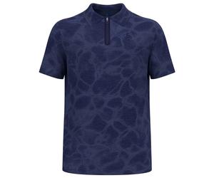 ODLO Ascent Chilltec Polo Shirt S/s - Uomo - Blu - Taglia L- modello 2025