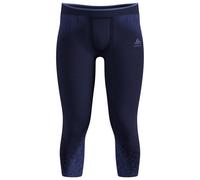 Odlo - Base Layer Bottom 3/4 Performance Warm Blackcomb - Intimo sintetico L blu
