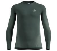 ODLO Performance Warm Eco Baselayer - maglietta tecnica a manica lunga - uomo 2XL Dark Green man Recycled Materials