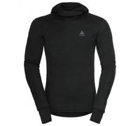 Odlo - Maglia termica con passamontagna - T-shirt ML Cagoule Active Warm Eco Black per Uomo - Taglia S - Nero Nero S