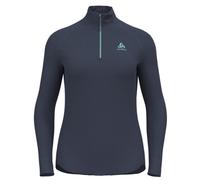 ODLO Berra Mid Layer - felpa in pile - donna XS Dark Blue woman Recycled Materials