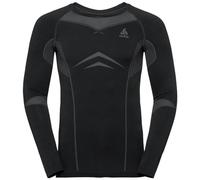 Odlo Bl Top Crew Neck L/S Fundamentals Perfor - Black/Odlo Graphite Grey Maglia Lunga Uomo