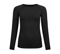 Odlo BL Top Crew Neck Performance Light Eco Manica Lunga Donna in nero, Taglia: M