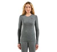 ODLO Bl Top Merino 200 W - maglietta tecnica - donna XL Grey woman Mulesing Free,Made In Eu,Lana Merino