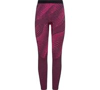 ODLO Blackcomb Eco Base Layer Bottom Donna, Festival Fucsia - Space Dye, XS