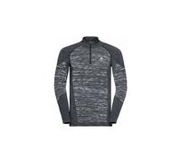 Odlo blackcomb eco women s 1 2 zip long sleeve jersey black grey