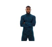Odlo - Performance Warm Blackcomb Bl Top L/S Half Zip - Intimo sintetico L blu