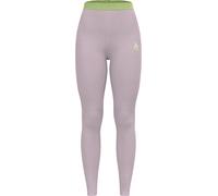 Odlo - Collant tecnici - BL Bottom Long Natural Performance PW 150 W Gray Ridge Shadow Lime per Donne - Taglia M - Grigio Grigio M