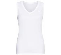 Odlo Active F-Dry Light Eco - maglietta tecnica senza maniche - donna L White woman Recycled Materials,Made In Eu,Oeko-Tex 100,Fair Wear Foundation