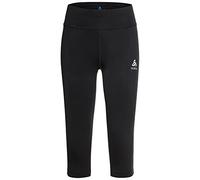 Odlo Donna Essential Tights 3/4 Abbigliamento da Running Calzamaglia da Corsa Schwarz - Nero XL