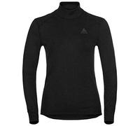 ODLO Active Warm Eco Bl Top Turtle Neck L/s W - Donna - Nero - Taglia L- modello 2024