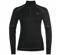 Odlo Intimo termico donna T-shirt ML 1/2 ZIP Active X-Warm Eco Nero XL