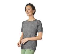 Odlo Donna Maglietta da corsa a maniche corte ESSENTIALS SEAMLESS, Grigio (Misto Grigio Pietra), XL