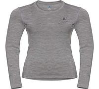 Maglia intima Odlo SUW Top Crew Neck Merino manica lunga grigio donna - L