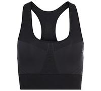 ODLO Donna Reggiseno sportivo Nero / Grigio Scuro, Taglia S,