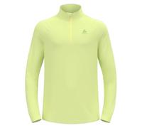 Maglia Odlo Essentials Ceramiwarm Half Zip manica lunga giallo chiaro - M