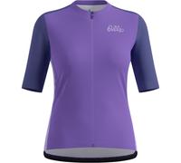 ODLO Essential Heritage Print Tshirt S/u Collar S/s Full Zip W - Donna - Viola - Taglia S- modello 2025