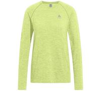 ODLO Essential L/S W - maglia running a manica lunga - donna L Light Green woman Recycled Materials,Recycled Polyester
