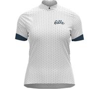 ODLO Essential Odlo Print Stand-up Collar S/s Fz W - Donna - Bianco - Taglia L- modello 2024