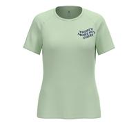 ODLO Maglietta da running da donna Essentials Print verde chiaro | XS