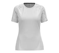 Odlo Essential Print Crew Neck Camicia Da Corsa Donna-Bianco