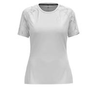 Odlo Essential Print Crew Neck Camicia Da Corsa Donna-Bianco