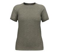Odlo Crew Essential Seamless Short Sleeve T-shirt Beige,Verde L Donna