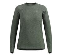 ODLO Essential L/S W - maglia running a manica lunga - donna S Dark Green woman Recycled Materials,Recycled Polyester