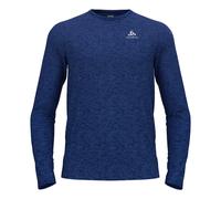 Odlo Essential Seamless Crew Neck Manica Lunga Uomini in blu scuro, Taglia: S