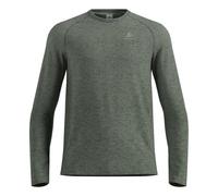 Odlo Essential Seamless Crew Neck Manica lunga Uomini-oliva
