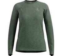 ODLO Essential L/S W - maglia running a manica lunga - donna L Dark Green woman Recycled Materials,Recycled Polyester