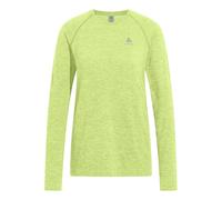Odlo Essential Seamless Manica Lunga Donna-Lime in lime, Taglia: XS