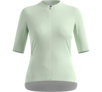 ODLO Essential T-shirt S/u Collar S/s Full Zip W - Donna - Verde - Taglia XS- modello 2025