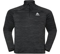 ODLO Run Easy Warm Midlayer 1/2 Zip - Uomo - Nero / Grigio - Taglia S- modello 2024