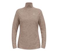 Odlo Essential Thermal Mid Layer 1/2 Zip Manica Lunga Donna-Grigio in grigio, Taglia: L