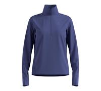 Odlo Essential Thermal Midlayer 1/2 Zip Camicia Da Corsa Donna-Blu
