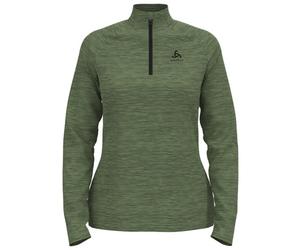ODLO Essentials Ceramiwarm 1/2 Zip W - felpa in pile - donna Green XS