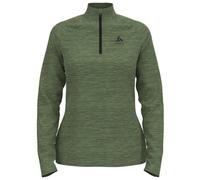 ODLO Essentials Ceramiwarm 1/2 Zip W - felpa in pile - donna M Green woman Fair Wear Foundation,Recycled Materials,Recycled Polyester