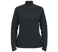 ODLO Essentials Ceramiwarm 1/2 Zip W - felpa in pile - donna XS Black woman Fair Wear Foundation,Recycled Materials,Recycled Polyester