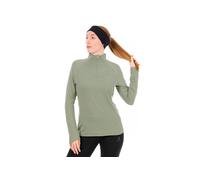 Odlo Essential Ceramiwarm 1/2 Zip Camicia Da Corsa Donna-Oliva