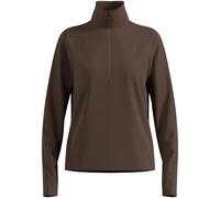 Odlo - Pile versatile semi-zip - Essential Thermal Mid Layer 1/2 Zip W Brown Granite in Poliestere Riciclato - Taglia S - Marrone