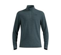 ODLO Roy Midlayer 1/2 Zip Stormy Weather - Uomo - Grigio / Blu - Taglia S- modello 2027